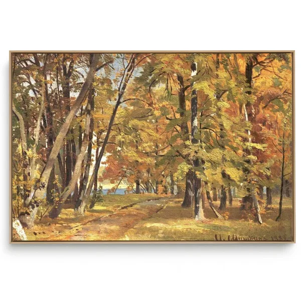 Quadro Decorativo Reprodução Pintores Ivan Shishkin Começo de Outono 1889