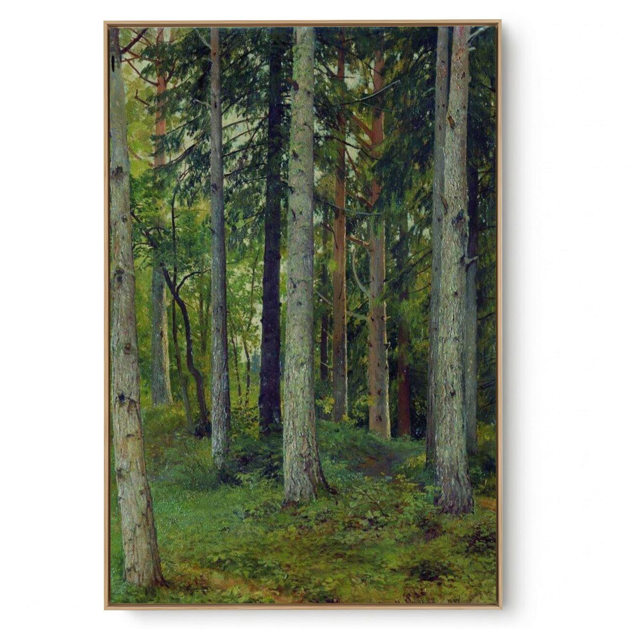 Quadro Decorativo Reprodução Pintores Ivan Shishkin Floresta 1897