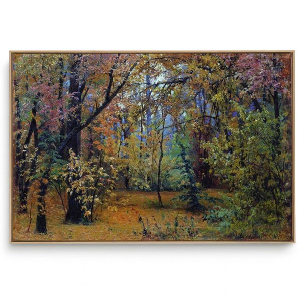 Quadro Decorativo Reprodução Pintores Ivan Shishkin Floresta de Outono 1876