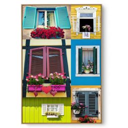 Quadro Decorativo Janelas Floridas I