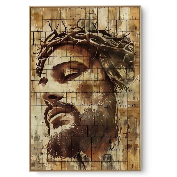 Quadro Decorativo Jesus Arte Mosaico