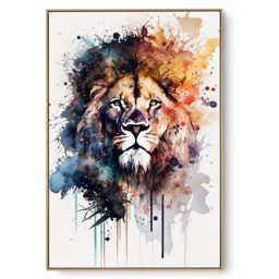 Quadro Decorativo Leão Arte II