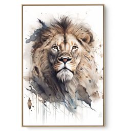 Quadro Decorativo Leão Arte III