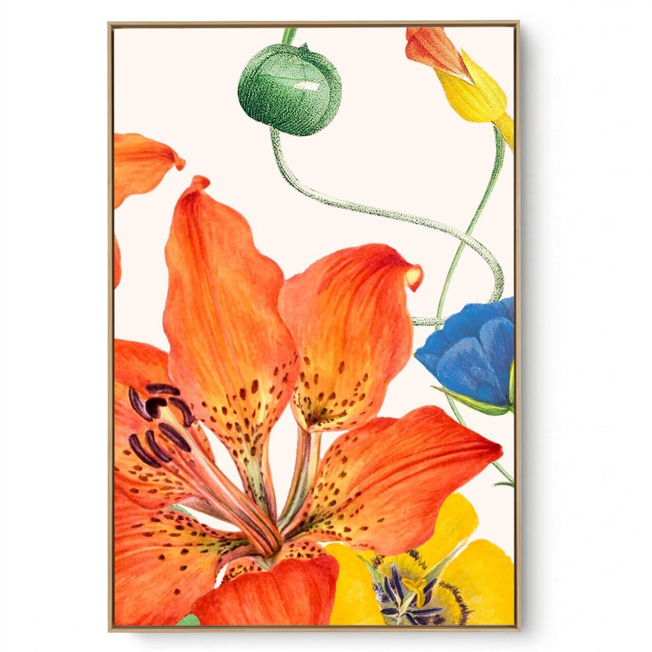 Quadro Decorativo Lírio Orange II