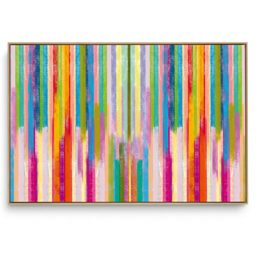 Quadro Decorativo Abstrato Line Color Único
