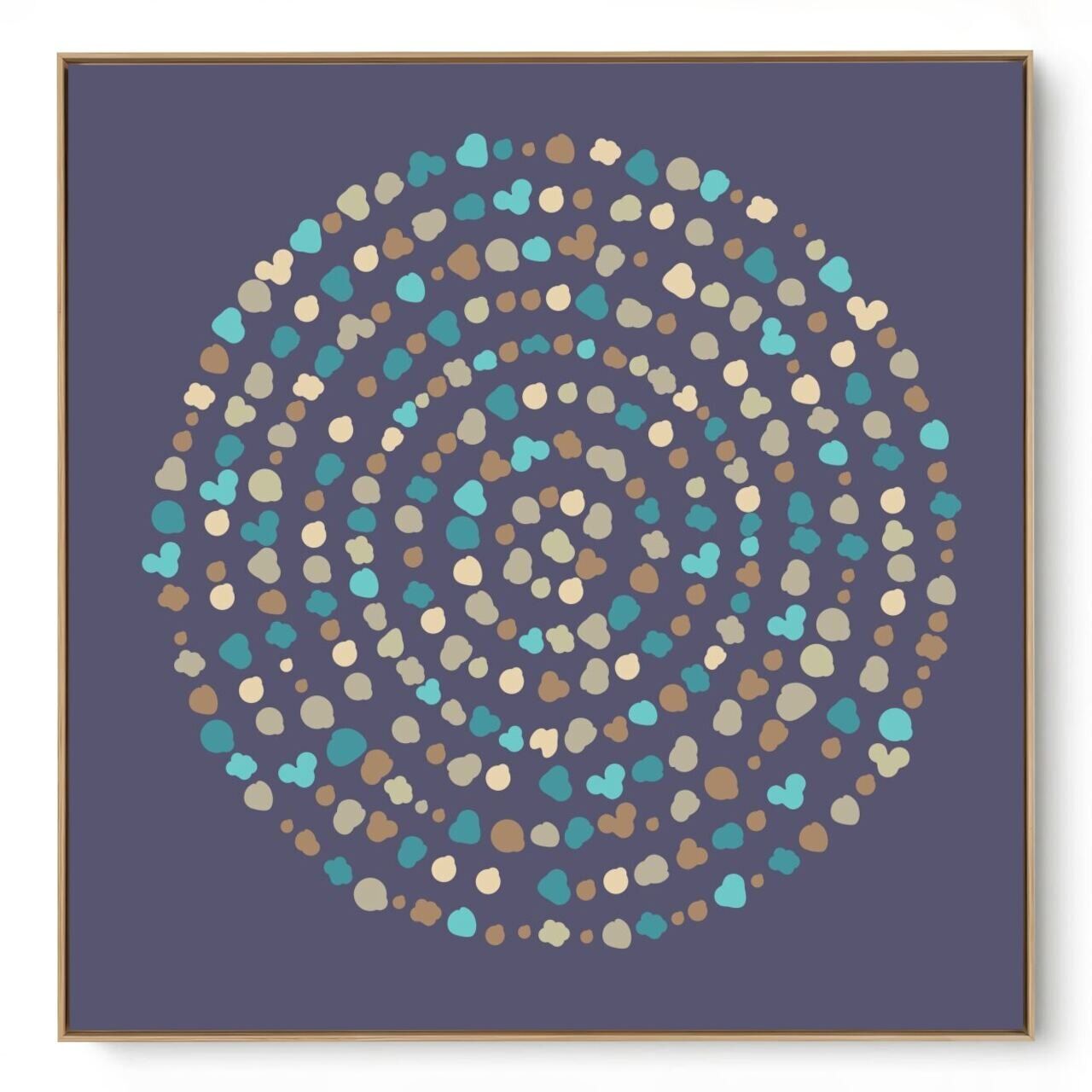Quadro Decorativo Mandala Pingos I