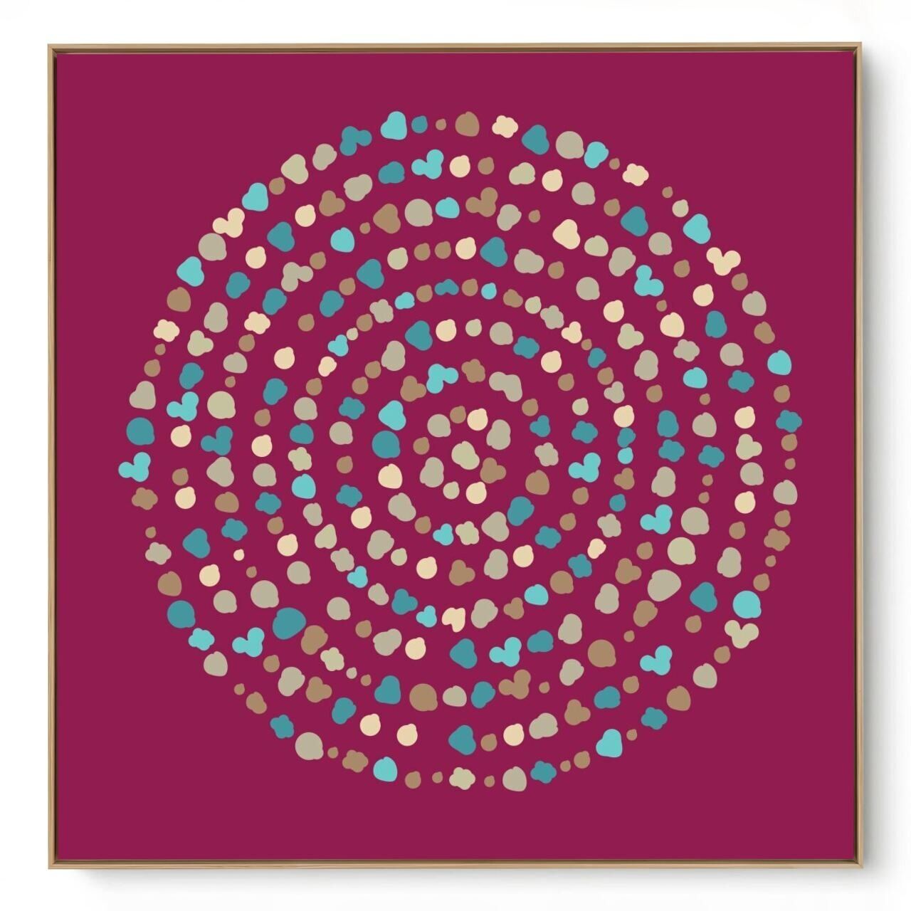  Quadro Decorativo Mandala Pingos II