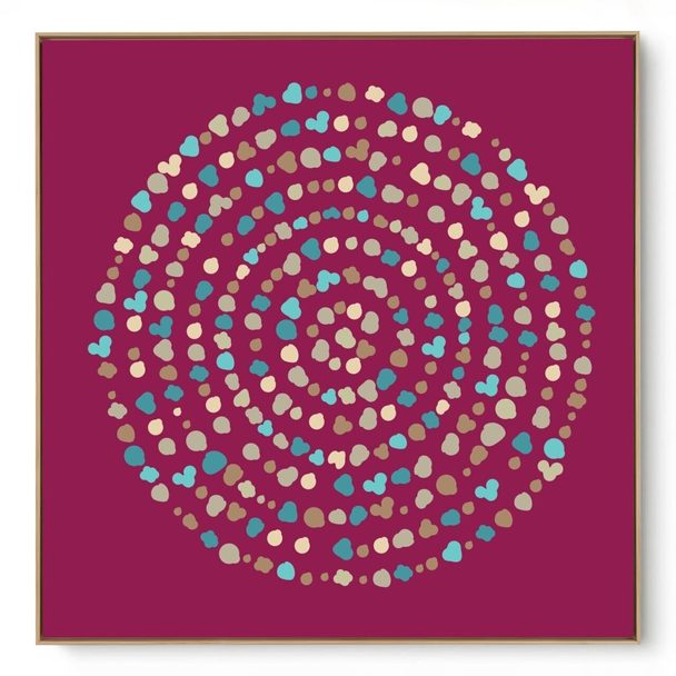 Quadro Decorativo Mandala Pingos II