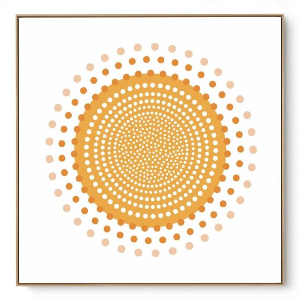 Quadro Decorativo Mandala Solar III