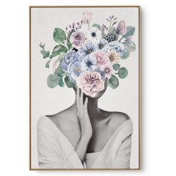 Quadro Decorativo Moça Flor II