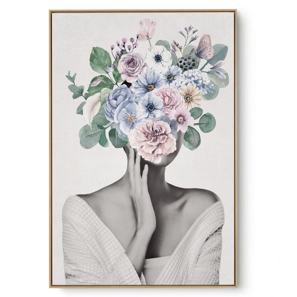 Quadro Decorativo Moça Flor II