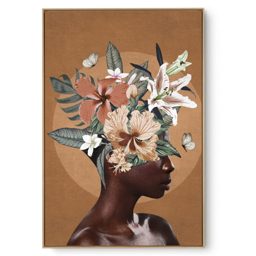 Quadro Decorativo Moça Flor V