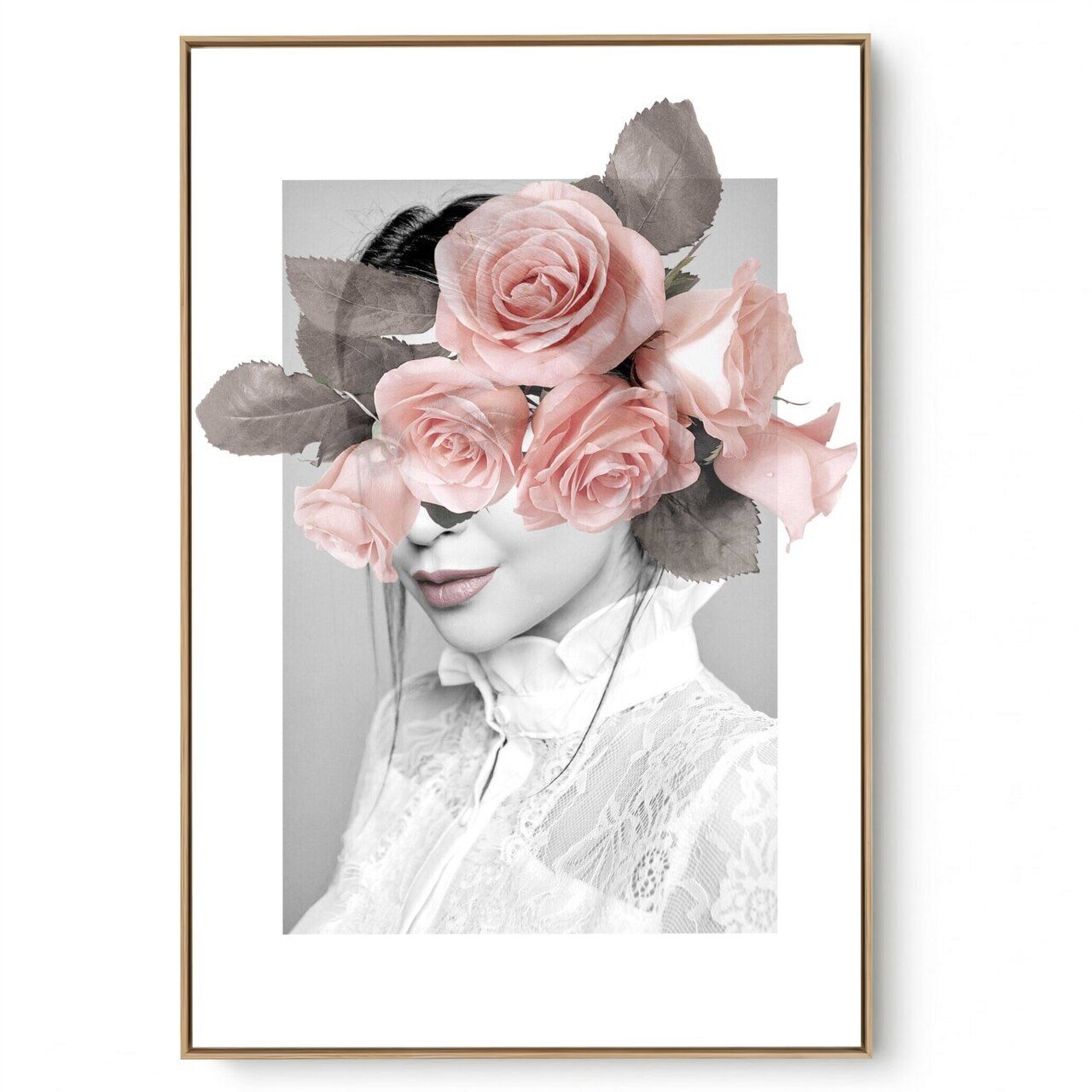 Quadro Decorativo Moça Flor VI