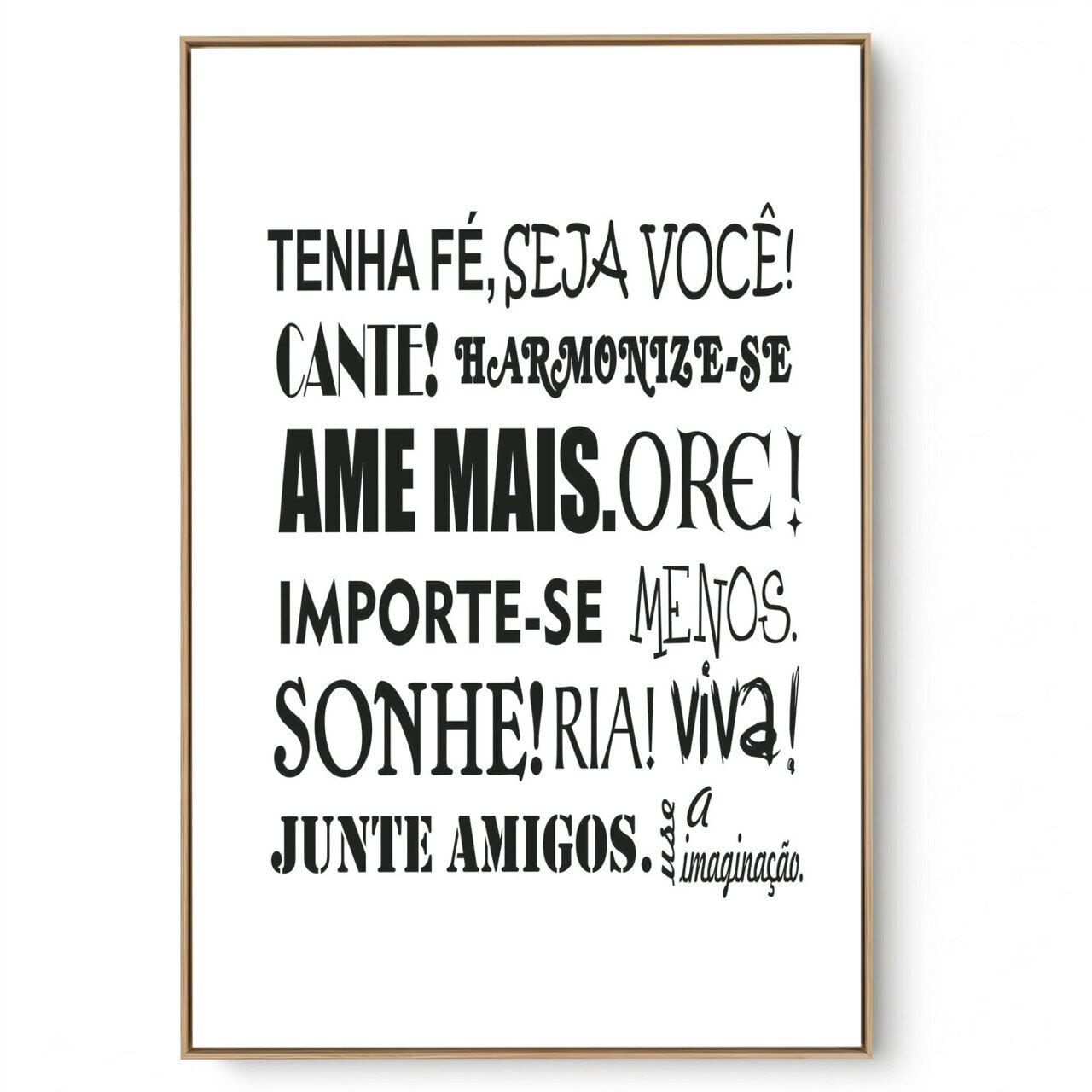 Quadro Decorativo Tenha Fé