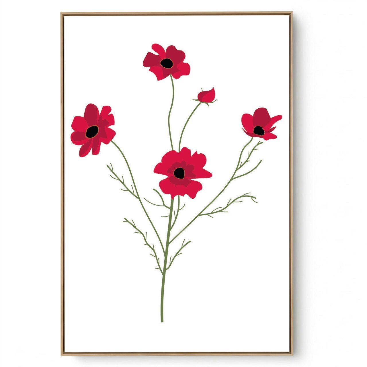 Quadro Decorativo Mini Vermelhas