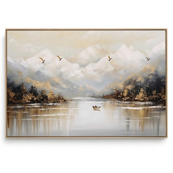 Quadro Decorativo Montanha Gold I