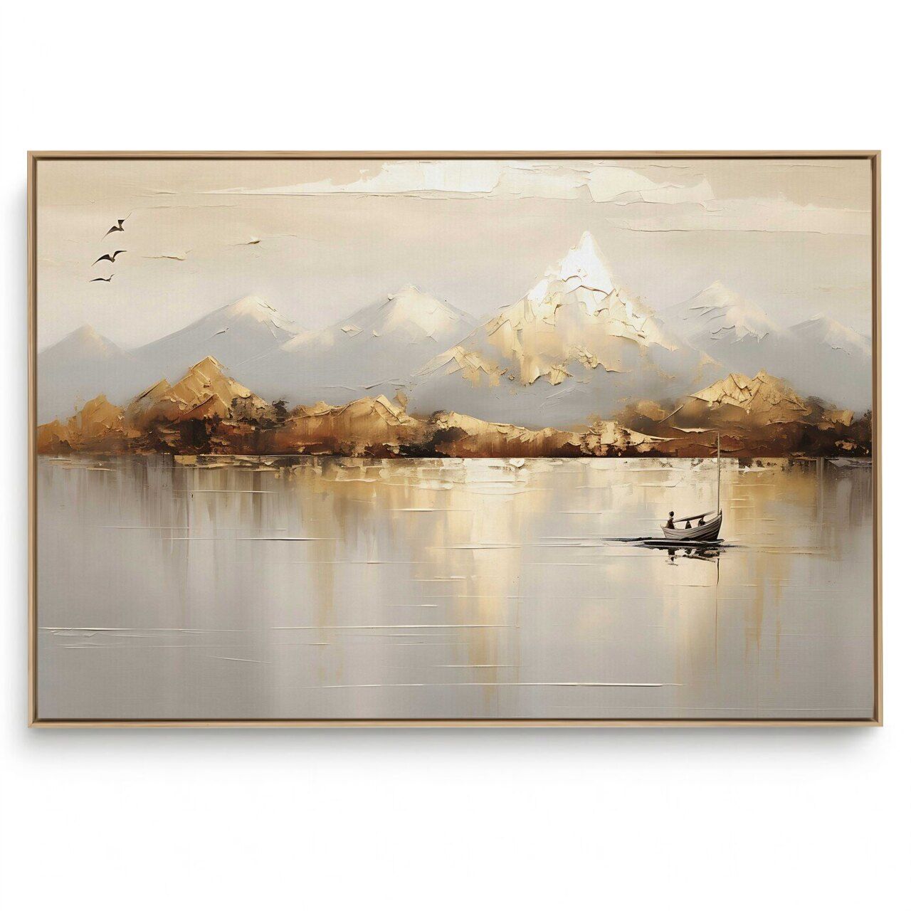 Quadro Decorativo Montanha Gold II