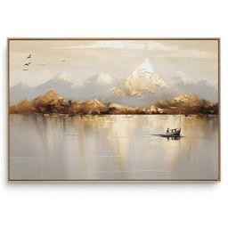 Quadro Decorativo Montanha Gold II