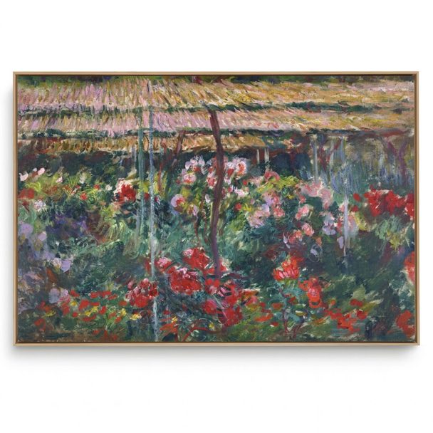 Quadro Decorativo Reprodução Pintores Claude Monet - Peony Garden 1887