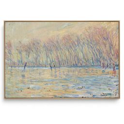 Quadro Decorativo Reprodução Pintores Claude Monet - Skaters at Giverny