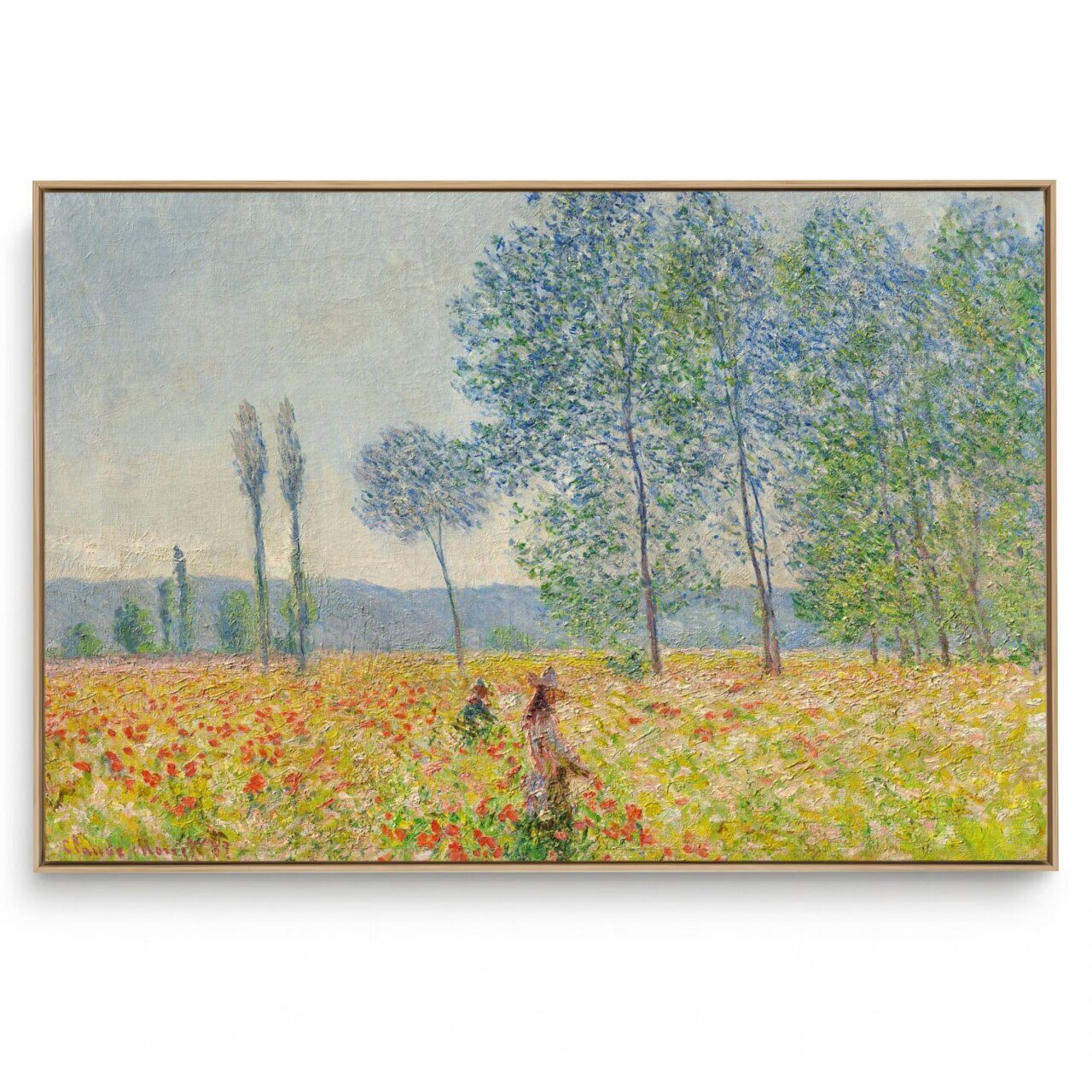 Quadro Decorativo Reprodução Pintores Claude Monet - Under The Poplars