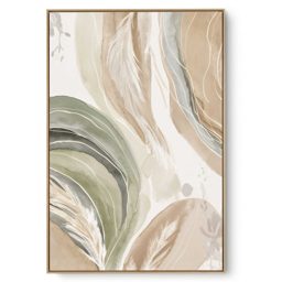 Quadro Decorativo Abstrato Bege Aquarela II