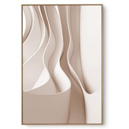 Quadro Decorativo Onda Bege III