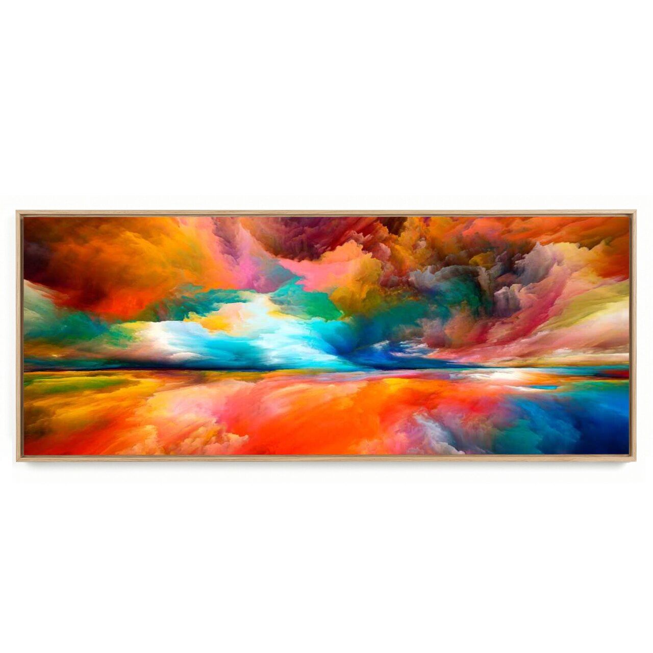 Quadro Decorativo Panorâmico Nuvens e Cores
