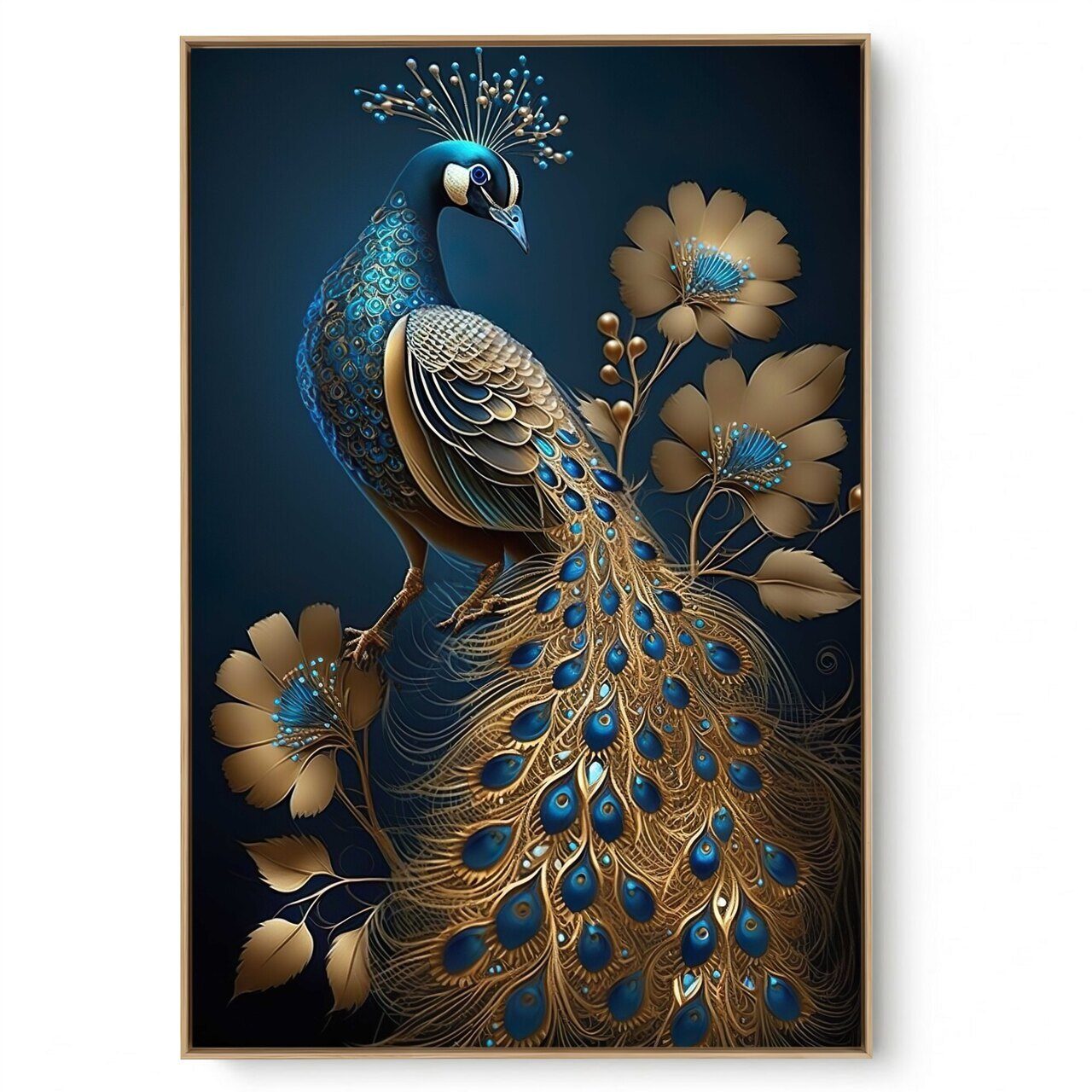 Quadro Decorativo Pavão III 