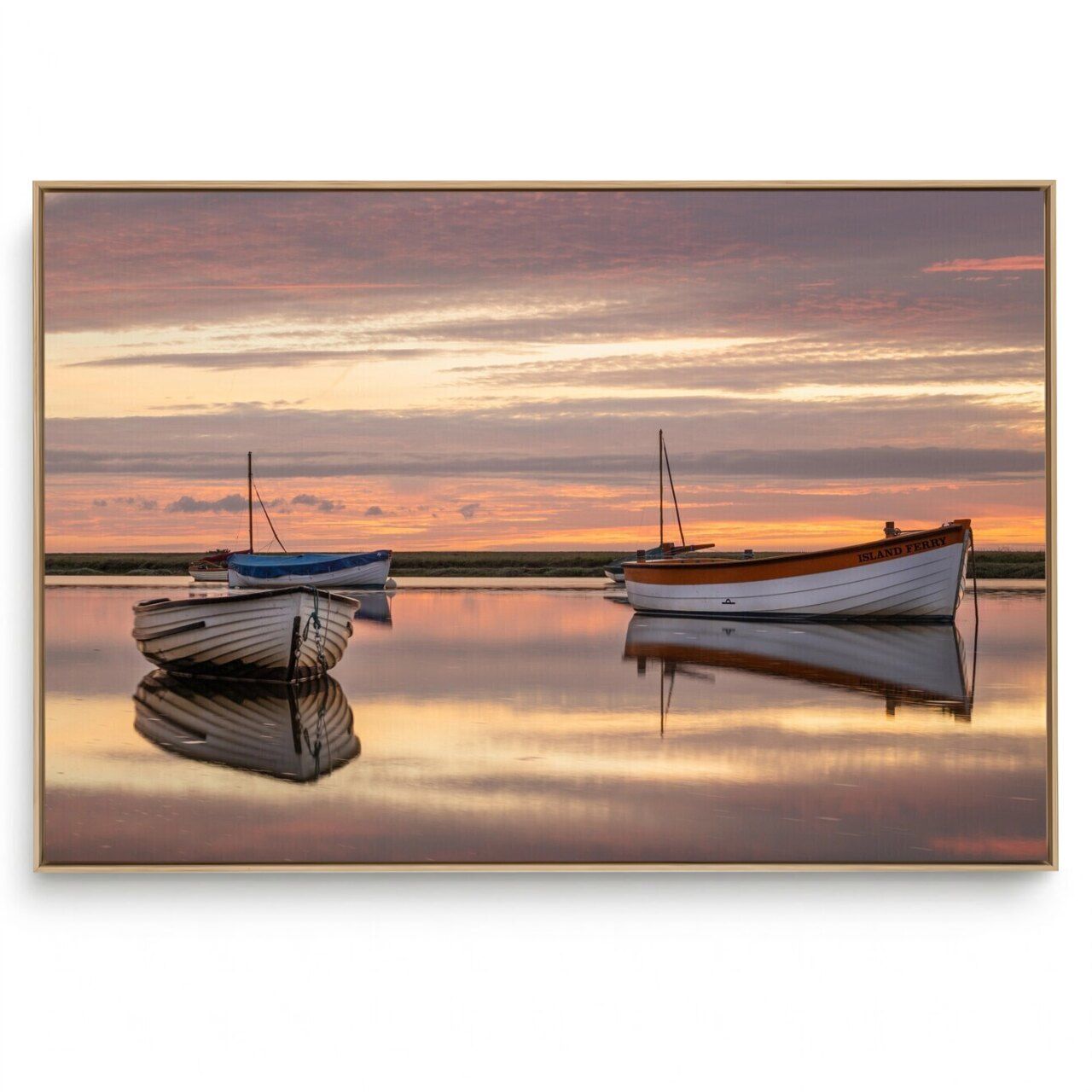 Quadro Decorativo Paisagem Barco A Vela IV