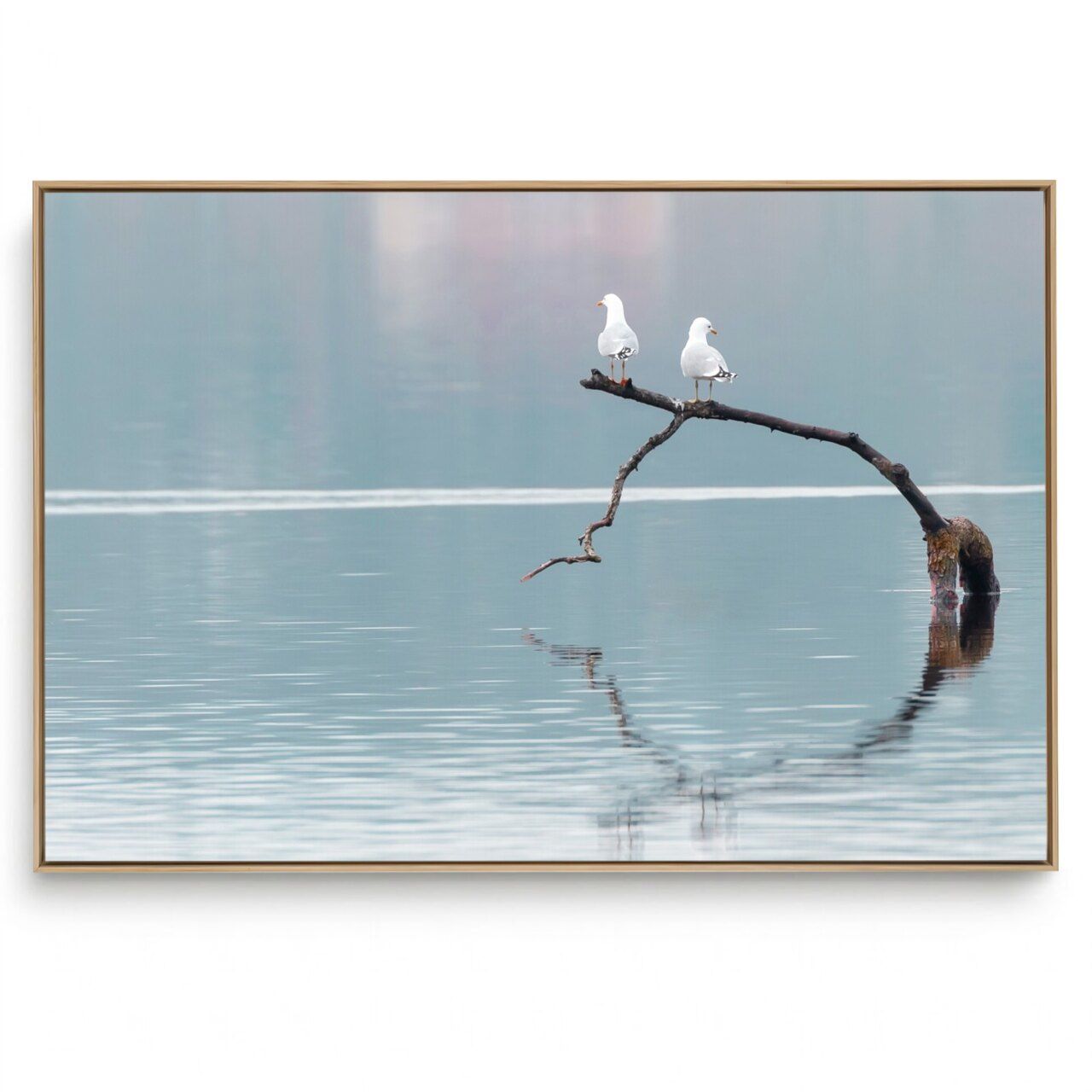 Quadro Decorativo Paisagem Dois Pássaros 