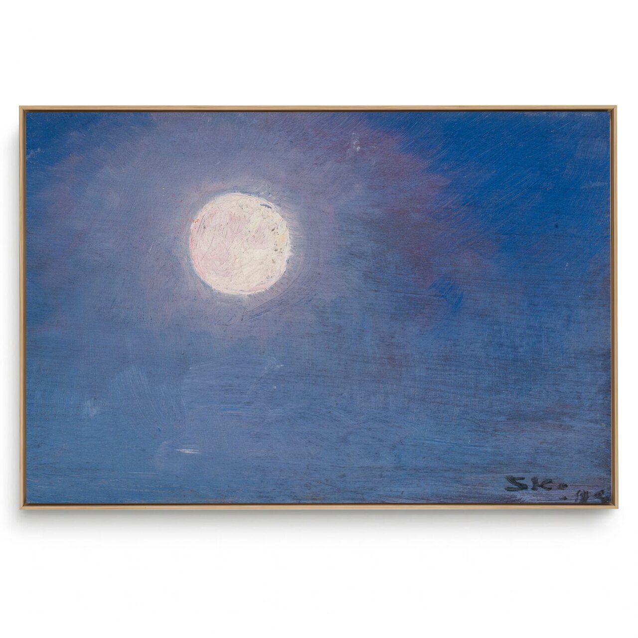 Quadro Decorativo Reprodução Pintores -  Peder Severin Kroyer -  Lua Cheia 