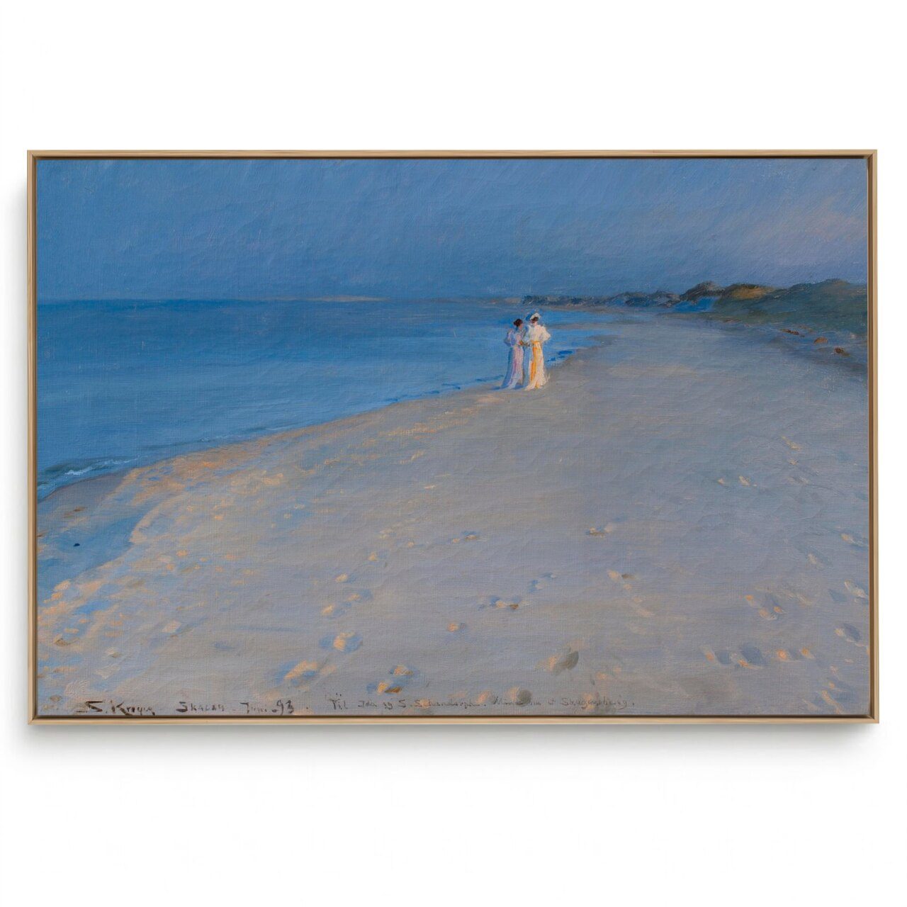 Quadro Decorativo Reprodução Pintores - Peder Severin Kroyer - Noite de Verão em Skagen III