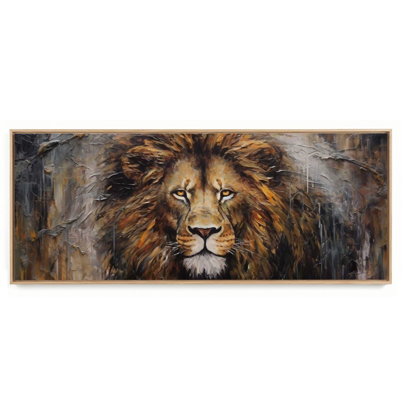 Quadro Decorativo Panorâmico Leão Arte