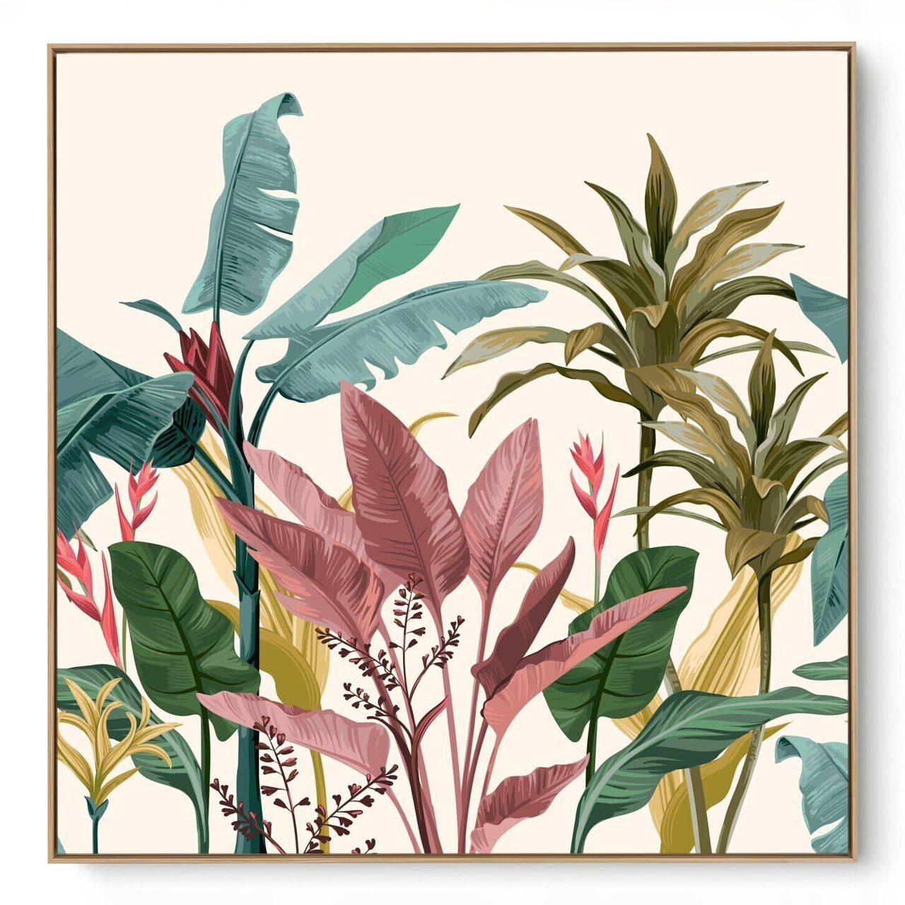 Quadro Decorativo Palmeira Leque Único 