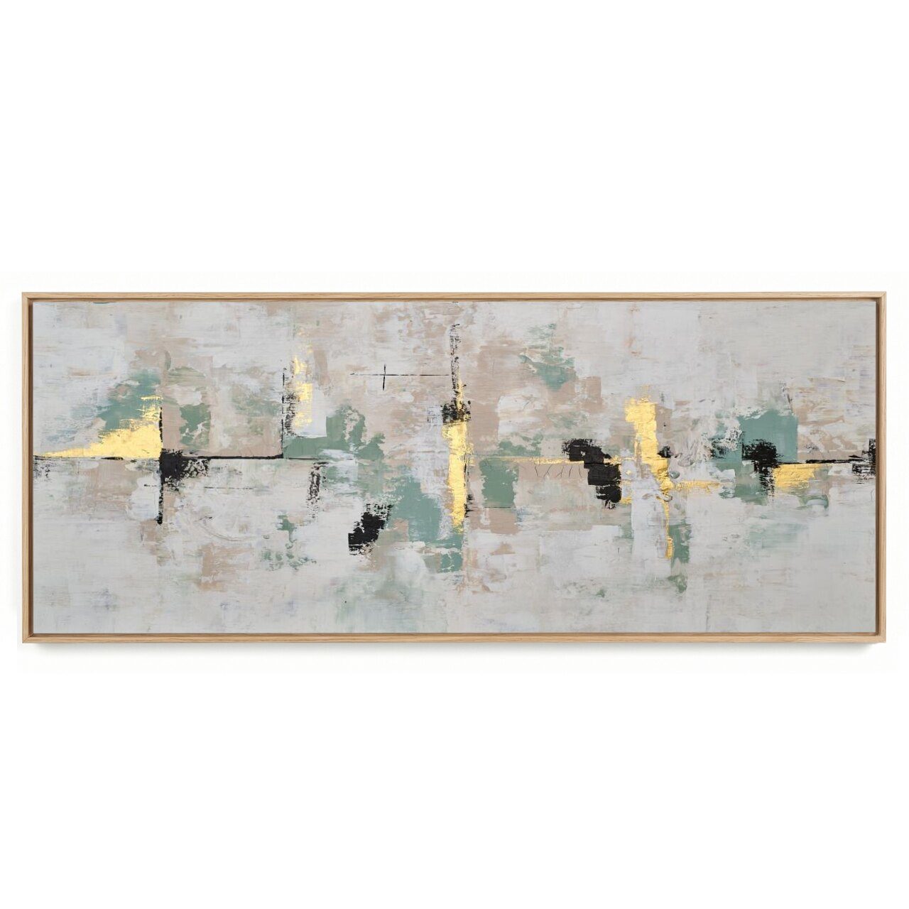 Quadro Decorativo Panorâmico Abstrato Textura II