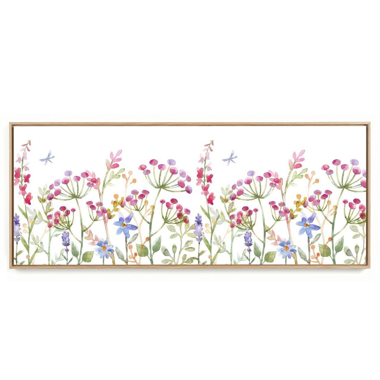 Quadro Decorativo Panorâmico Floral Jardim II
