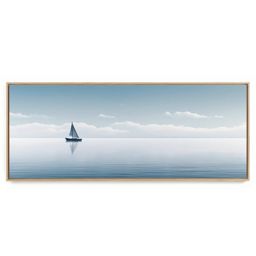 Quadro Decorativo Panorâmico Veleiro Suave