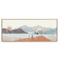 Quadro Decorativo Panorâmico Paisagem Minimalista I