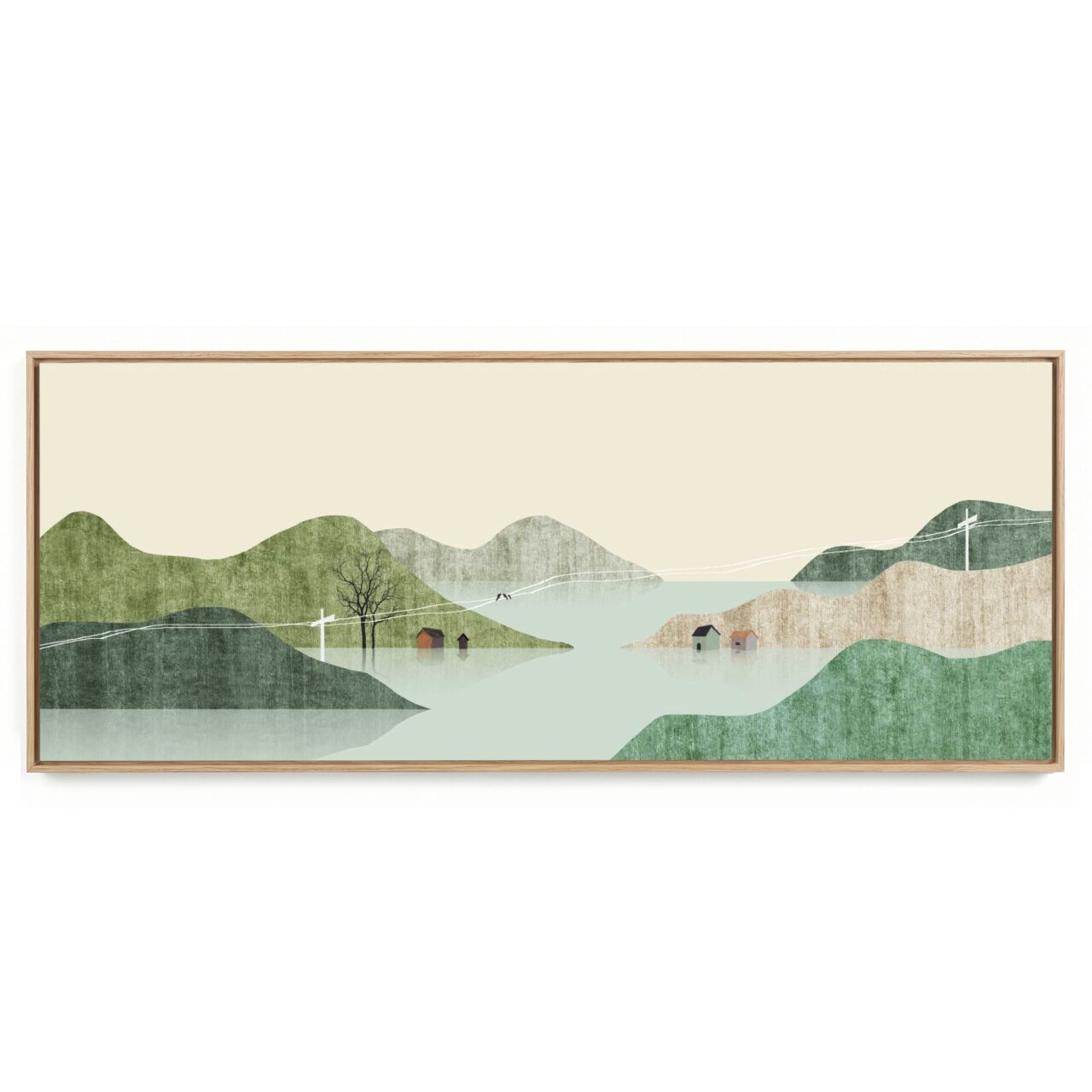 Quadro Decorativo Panorâmico Paisagem Minimalista IV