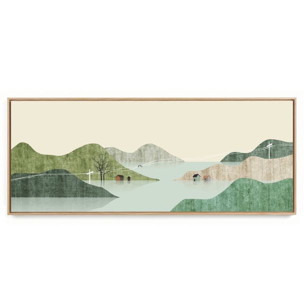 Quadro Decorativo Panorâmico Paisagem Minimalista IV