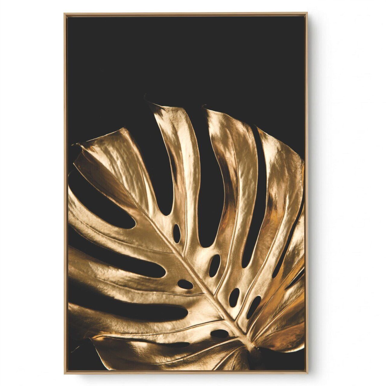 Quadro Decorativo Preto e Dourado I