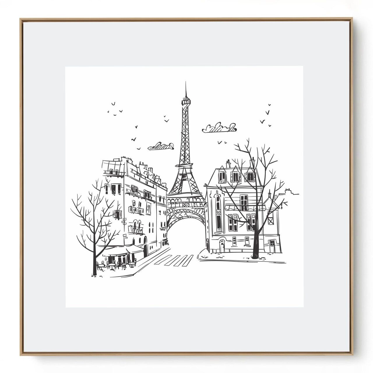 Quadro Decorativo Paris Traço I
