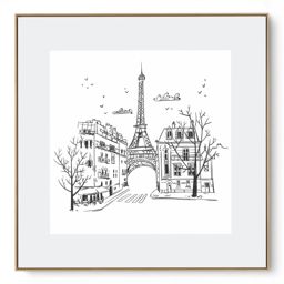 Quadro Decorativo Paris Traço I