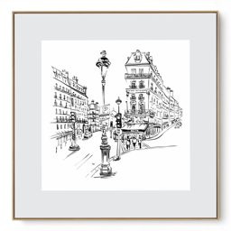 Quadro Decorativo Paris Traço II