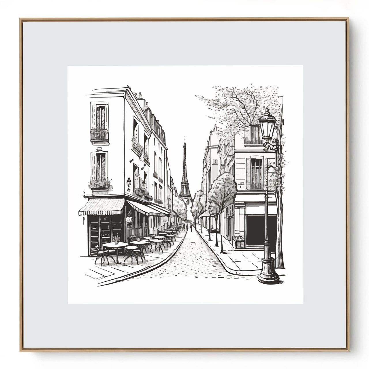Quadro Decorativo Paris Traço III