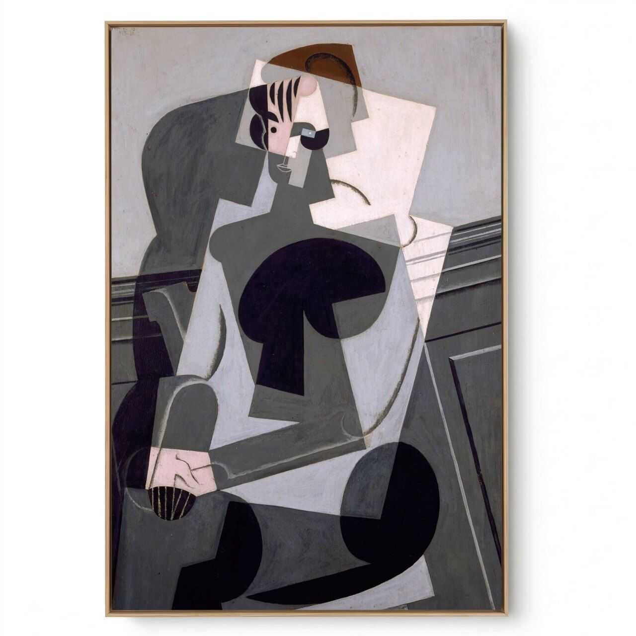 Quadro Decorativo Reprodução Pintores Juan Gris - Retrato de Josette Gris
