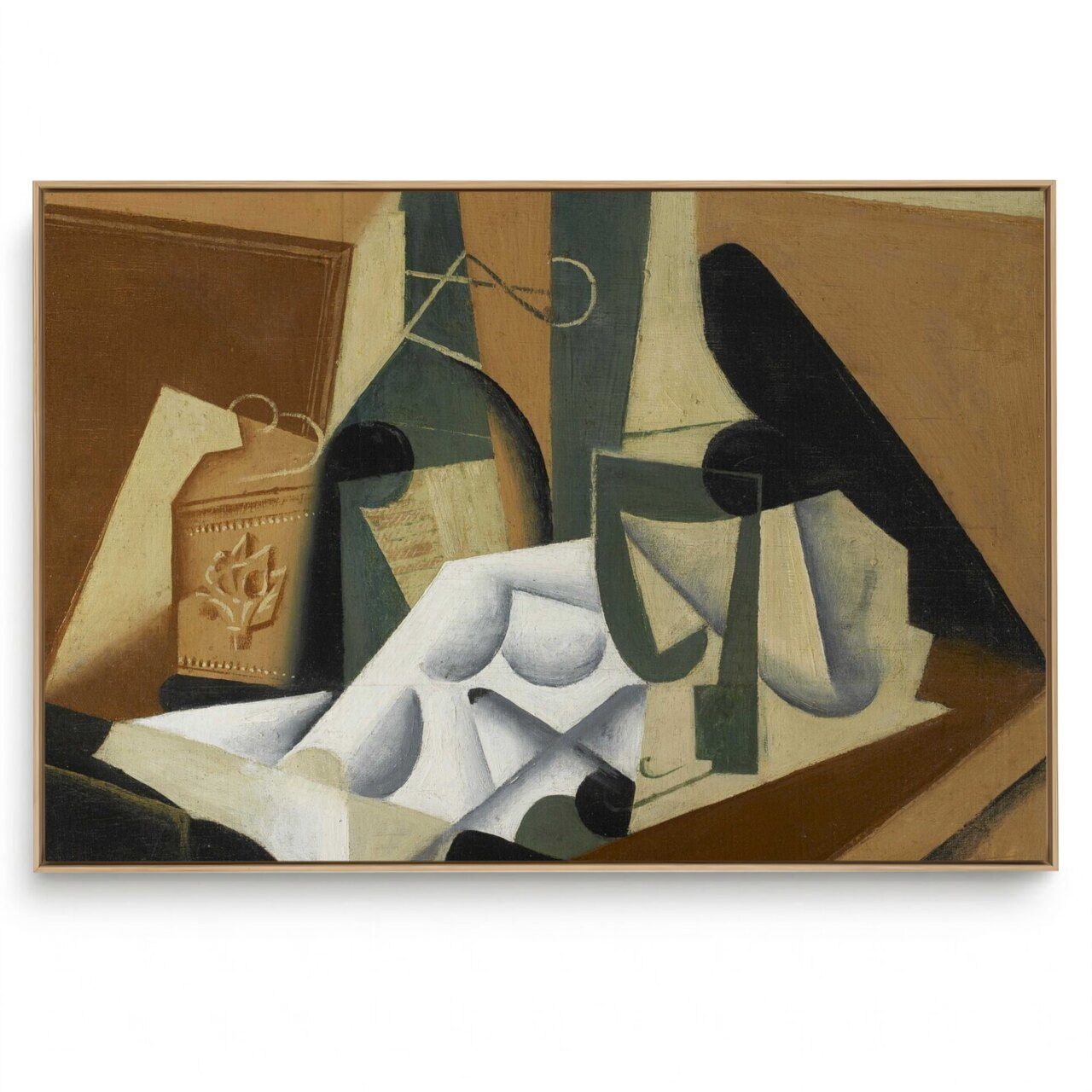 Quadro Decorativo Reprodução Pintores Juan Gris - Toalha de Mesa Branca