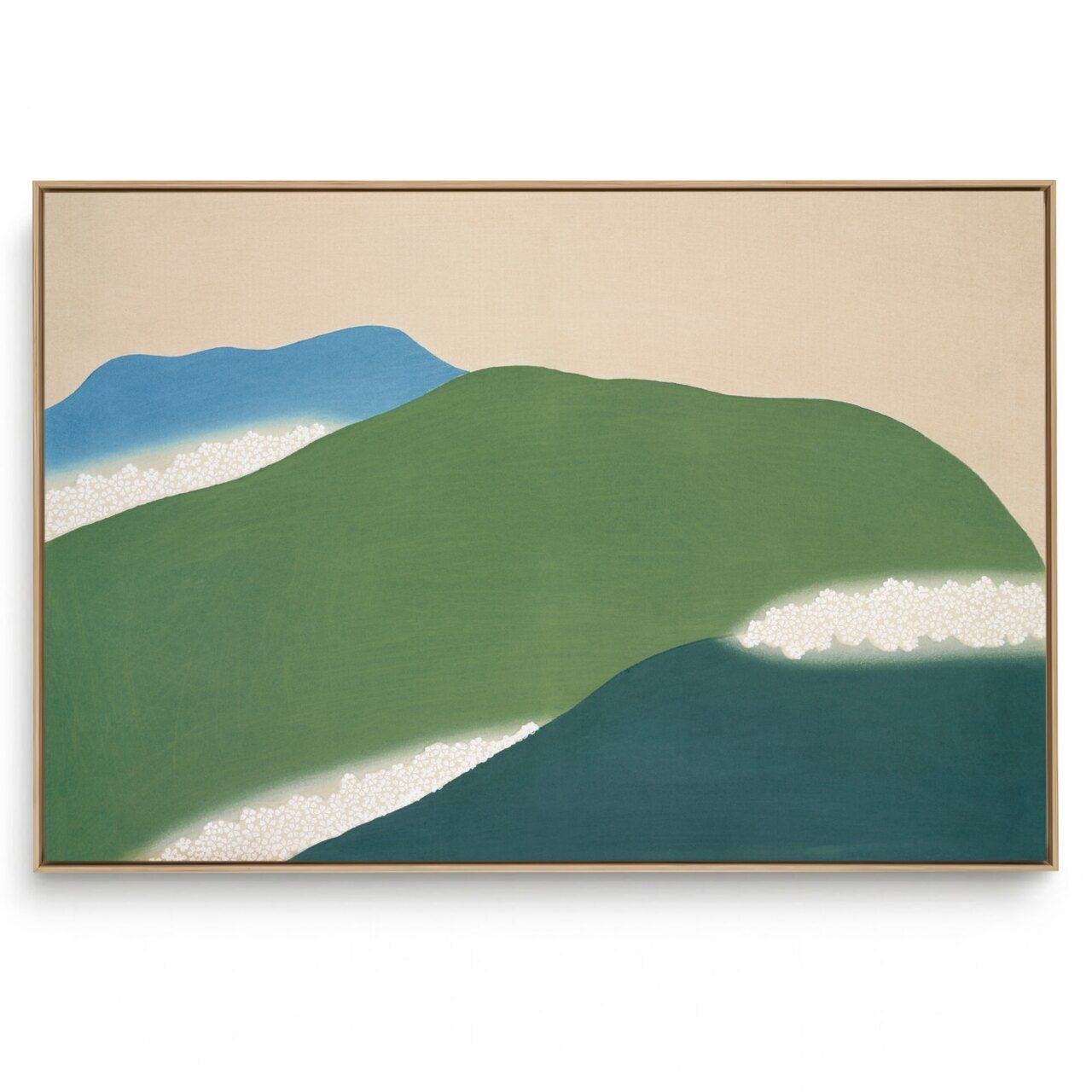 Quadro Decorativo Reprodução Pintores - Kamisaka - Montanhas Verdes 