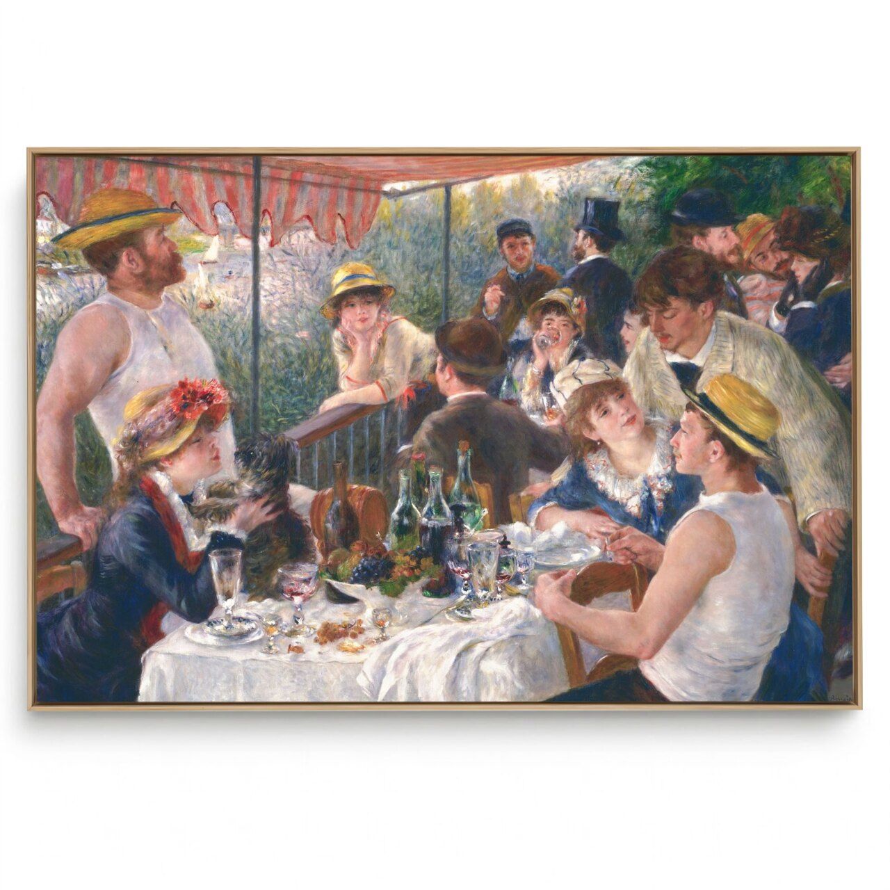 Quadro Decorativo Reprodução Pintores Renoir - Almoço da Festa Náutica 